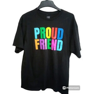 Love is Love Pride Tee T-shirt Top Shirt "Proud Friend" Ally Size XL